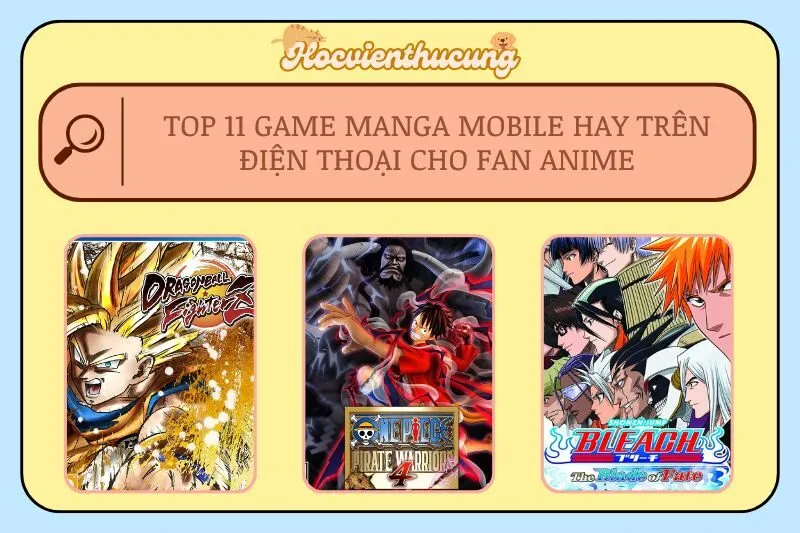 Top 11 Game Manga Mobile Hay Trên Điện Thoại Cho Fan Anime