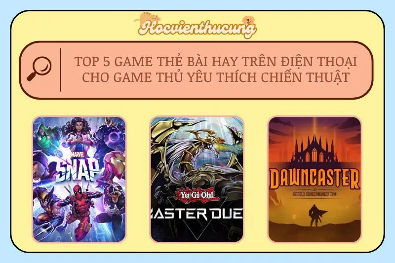 Top 5 Game Thẻ Bài Hay Trên Điện Thoại Cho Game Thủ Yêu Thích Chiến Thuật