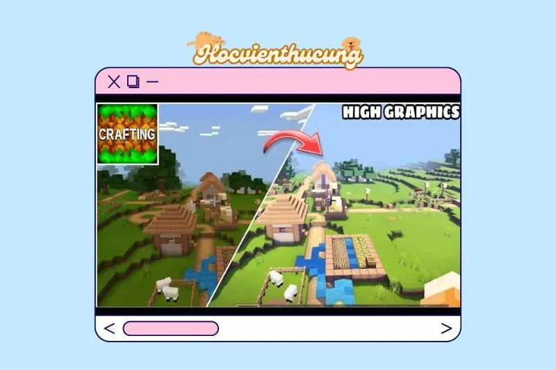 So Sánh Crafting and Building với Minecraft